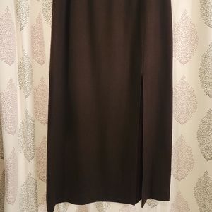 119. Express petite full length pencil skirt with front slit